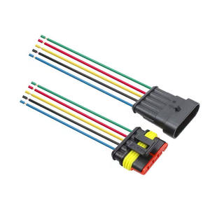 Auto wasserdicht Stecker Buchse 1,5 Tyco Amp Stecker 1 2 3 4 5 6-poliges Kabel Auto Automotive Elektrischer Stecker Auto Kabelbaum - Product Image 6