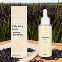 Sérum Visage Rénovateur à l'AHA, PHA et Niacinamide à base de Riz Noir Fermenté – Affine les Pores, Contrôle le Sébum, Lisse et Illumine le Teint