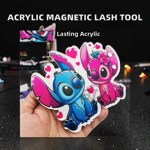 Fashionable Durable Acrylic Magnetic Solid Eyelash Extension Beauty Tool Lash Tiles Plates Eyelashes Boxes <b>HARL</b> LASH TILE 129 - Product Image 2