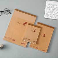 Kraftpapier Notizblock 140mm*210mm 60 Blatt Blanko Schreibblock Kraftpapier-Umschlag 240 Stück/Karton Großhandel