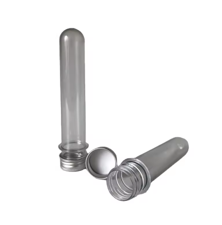 empty food grade 40ml round shape plastic PET clear packaging tubes