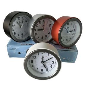 Sweep Alarm <b>Clock</b> <b>Desk</b> <b>Clock</b> Silent Quartz Analog Timepiece 4 Color Options - Product Image 1