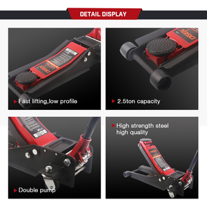 Certificación CE 1,5 toneladas 2 toneladas Peso neto 5,5 kg Piso hidráulico Gato de acero Ajustable ¡Súper barato! ¡Venta caliente directa de fábrica! - Product Image 4