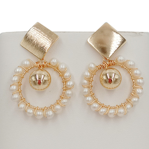 Alta calidad pendiente de la perla 100% de perlas de agua dulce natural de alta brillo cerca de Ronda círculo grande hecho a mano - Product Image 6