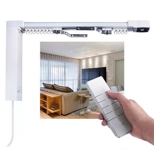Heavy Duty im lặng Rèm điện theo dõi không dây điều khiển từ xa tường chuyển đổi cơ giới Curtain Hệ thống theo dõi - Product Image 1