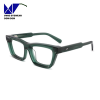 Monture de prescription carrée en acétate sur mesure OEM, taille 49-18-145, vision haute définition pour adultes unisexes, MOQ flexible (100 pièces)
