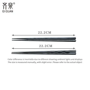Reusable Personalized Chopsticks Wedding Dark Black Custom Logo Chopsticks Sushi High Quality Chinese Customized Chopsticks