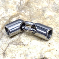 Acier inoxydable Minimaliste Fermoir Bracelet Fermoirs Femmes Collier Faire Bijoux Résultats Composants