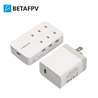 Adaptateur de charge rapide BETAFPV 6 ports 1S, entrée Type-C, protocoles PD3.0/QC3.0 pour accessoires de batterie de drone de course FPV, quadricoptère