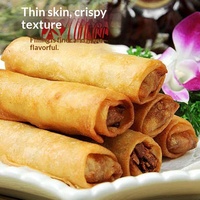 Big Spring Rolls Tsukiji Frozen Fried Snacks Breakfast Pastries Desserts Wholesale Bagged Instant Food Red Bean Paste Children