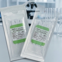 Fil de Suture Chirurgical en Gros, PGA, Polyglactine 910, Nylon, Soie, Résorbable, PGLA, Polypropylène 2/0, 6/0, 7/0, 8/0, 10/0