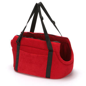 Küçük Köpekler İçin Yeni Kırmızı Moda Oxford Fermuarlı Çapraz Askılı Çanta, Açık Hava Seyahatleri ve Araba Kullanımı İçin Yumuşak Kenarlı Taşınabilir Köpek Taşıyıcısı - Product Image 2
