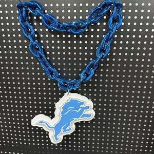 Collares de espuma <span class=keywords><strong>EVA</strong></span> 3D con logotipo de 32 equipos de fútbol americano de EE. UU. al por mayor, cadenas de moda hip hop para grandes fanáticos, ideales para fiestas, con los Detroit Lions - Product Image 2