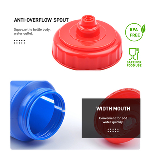Bouteille d'eau pliable sans BPA avec logo personnalisé, tasse compressible de qualité alimentaire, <span class=keywords><strong>pour</strong></span> vélo, sports actifs, cyclisme - Product Image 5