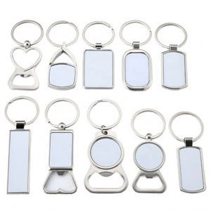Wholesale Customizable Logo <b>Blank</b> Engraving Brand Sublimation Promotion Custom Beer Bottle Opener Keychain - Product Image 1