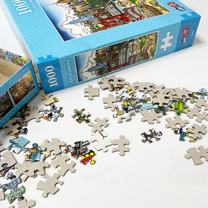 Nhà Máy Chất Lượng Cao Tùy Chỉnh 300Pcs 500Pcs 1000Pcs Câu Đố Trò Chơi Ghép Hình Câu Đố Hộp Trung Quốc Cho Iq Đào Tạo Câu Đố Dành Cho Người Lớn Giấy Unisex - Product Image 4