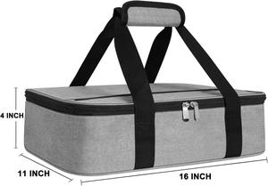 2024 Custom Logo Insulated Casserole Carrier <b>Bag</b> Hot & Cold Food Carrier <b>Bag</b> Lasagna Holder <b>Lunch</b> <b>Bag</b> for Picnics, Parties - Product Image 5