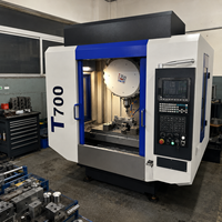 Centre d'usinage CNC T700L avec broche BT30 et traversée rapide de 48 m/min pour le traitement des pièces en aluminium, production OEM