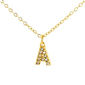 ZOGXIN Stainless Steel Letter Pendant Necklace With Rhinestone A B C Initials Clavicle Chain For Women Fashion Jewelry - Product Image 5