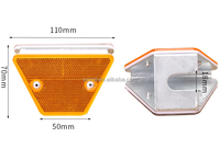 Délinéateur de chaussée réfléchissant Double face de haute qualité support en aluminium marqueur de route trapézoïdal réflecteur de garde-corps d'autoroute