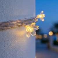 Guirlande lumineuse LED pour extérieur, étanche IP44, décoration de jardin, 100 LED, fleurs de cerisier Sakura, jolie guirlande LED, design pour cour