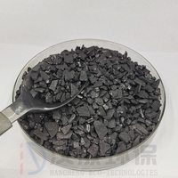 Charbon actif de haute pureté à base de coque de noix de coco pour le traitement de l'eau, poudre de 99 % de pureté, qualité industrielle, granulé noir, 25 kg/sac, CAS