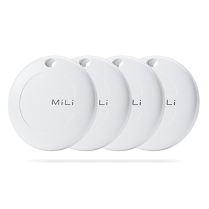 Paquete de 4 Localizadores GPS Inteligentes MiLi MiTag, Rastreador de Objetos para Teléfonos Apple y Android, Localizador para Mascotas, Perros, Carteras, Antipérdida, Inalámbrico - Product Image 1