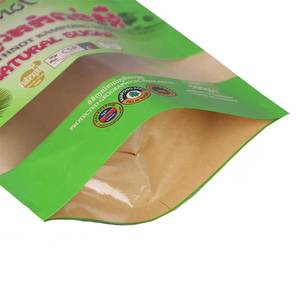 Kantong kemasan bumbu jendela bening kantong berdiri kertas cetak kustom kantong kemasan gula makanan kantong kertas untuk bumbu - Product Image 3