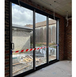 NFRC Portes patio résidentielles coulissantes en bois et aluminium à coupure thermique <span class=keywords><strong>Porte</strong></span> <span class=keywords><strong>coulissante</strong></span> intérieure en aluminium Portes coulissantes en verre - Product Image 4