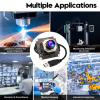 Módulo de Cámara USB de Alta Velocidad 1080P 120FPS con Autoenfoque, 12MP, Gran Angular, Sin Distorsión, Cámara Lightburn para Baja Iluminación, Mini Cámara para PC