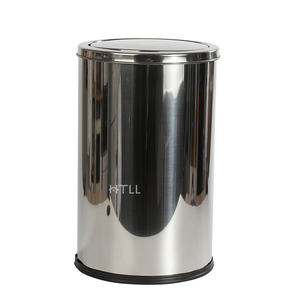 12/16/20L métal Flip Top rotatif intérieur <span class=keywords><strong>poubelle</strong></span> pied pédale balançoire couvercle ordures <span class=keywords><strong>poubelle</strong></span> acier inoxydable en gros - Product Image 1