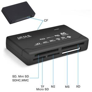 All in One <strong>Card</strong> <strong>Reader</strong> TF MS M2 XD CF SD Carder <strong>Reader</strong> USB 2.0 480Mbps <strong>Card</strong> <strong>Reader</strong> Mini <strong>Memory</strong> Cardreader with Date Line - Product Image 3