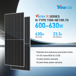 Panneaux solaires anti-poussière de type N 620 Watts 630 615 Monofaciaux PV - Product Image 2