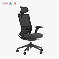SITSTAR Meilleur Prix Chaise de Bureau Ergonomique en Maille à Dossier Haut avec Appuie-tête Réglable pour le Bureau
