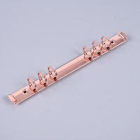 Mécanisme de reliure en métal or rose de haute qualité A5/A6, 6 anneaux, clip de reliure à feuilles mobiles 15/19/25/32MM, écologique, 150 lb