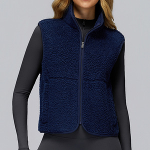 <span class=keywords><strong>Chalecos</strong></span> de Forro Polar Grueso de Alta Calidad para Exteriores, <span class=keywords><strong>Chalecos</strong></span> Deportivos sin Mangas para Yoga, Ropa con Diseño Sólido, Chaleco Cálido para <span class=keywords><strong>Mujer</strong></span> - Product Image 3