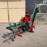 Nouvelle Fendeuse de Bûches Électrique Industrielle 20T, Processeur de Bois de Chauffage Automatique, Machine à Bois Portable avec Moteur