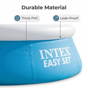 <span class=keywords><strong>Piscina</strong></span> Inflable <span class=keywords><strong>Intex</strong></span> 28101 <span class=keywords><strong>Easy</strong></span> <span class=keywords><strong>Set</strong></span> de 886L, Redonda, Familiar, Infantil, de PVC, Portátil, para Jardín, Exterior - Product Image 3