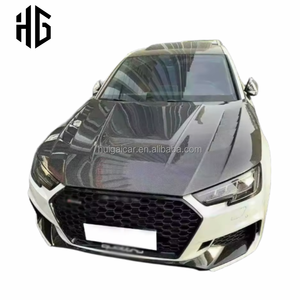 Capots avant en fibre de carbone haute performance, <span class=keywords><strong>prix</strong></span> usine, pour <span class=keywords><strong>Audi</strong></span> A4 RS4 S4 B9 B9.5 2014-2025, style SD - Cache de capot en carbone - Product Image 3