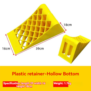 Chất lượng cao bền Polyurethane tốc độ vết sưng xe bánh xe chock <span class=keywords><strong>Dolly</strong></span> giảm khối bánh xe nêm mới tốc độ cao va chạm - Product Image 5