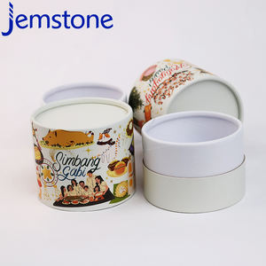 Fábrica al por mayor biodegradable Kraft Craft cilindro papel tubo embalaje 100% reciclado fuga estampado impresión manipulación tapa - Product Image 4