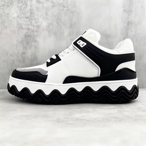 Baskets décontractées de créateur de mode 2026 avec logo Haute Couture - Coton respirant, empeigne en cuir véritable, idéales pour la marche quotidienne - Product Image 3