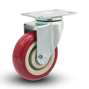 Industrial Nylon PU Casters 3 "4" 5 "Universal Casters Trolley Wheel Transport Double Bearing Wheel Direct