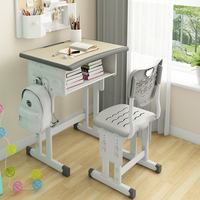 Ensemble chaise et bureau réglables en hauteur, écologiques, pour un apprentissage confortable