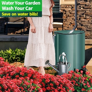 Contenedor de tanque de almacenamiento de <span class=keywords><strong>agua</strong></span> de barril de <span class=keywords><strong>lluvia</strong></span> plegable portátil de 53 galones y 200l para uso en exteriores o interiores - Product Image 4