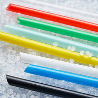 Pailles à bulles en plastique PP jetables sur mesure pour thé au lait, durables et flexibles