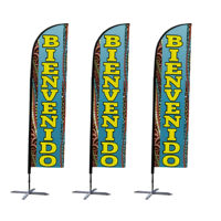 Logo personnalisé Publicité extérieure Drapeau larme Flying Beach Drapeau pour la conception de drapeaux et bannières promotionnels