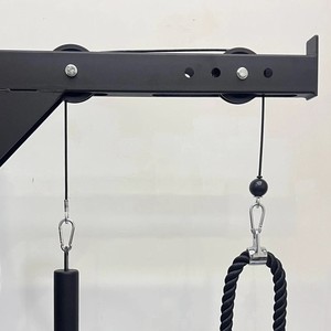 Sistema de Poleas de Acero Resistente para Montaje en Rack - Accesorio Versátil para Gimnasio, para Máquina Smith y Power <span class=keywords><strong>Cage</strong></span>, Carga de 100 kg - Product Image 2