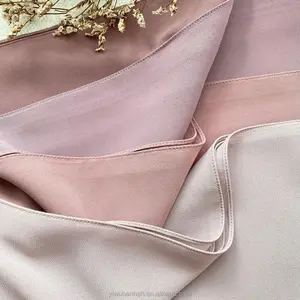 Muslim Hijab Cap Supplier Custom Fashion Ladies Malaysia Soft Chiffon Plain Jersey Cotton Long Scarves Shawl Ethnic Scarves