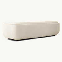 Sofá de tela mate OEM/ODM, sofá artesanal de diseño europeo contemporáneo para muebles de sala de estar de lujo